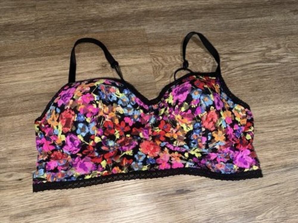 Victoria’s secret PINK Floral Lace Bralette Pushup XXL Strappy